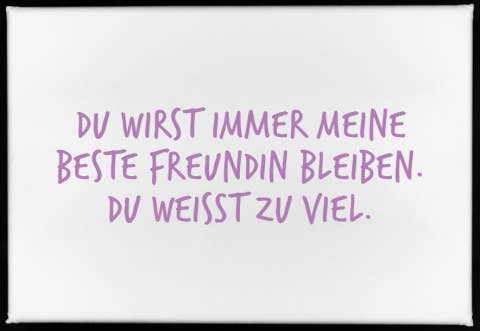 17;30 - Magnet, 79 x 53mm, DU WIRST IMMER MEINE BESTE…