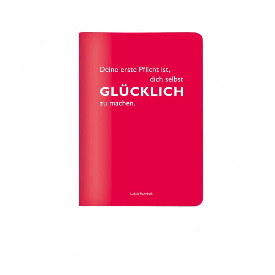 Heft A6 Feuerbach Glücklich
