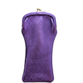 Brillenetui aus Leder mit Retro-Verschluss: Violet