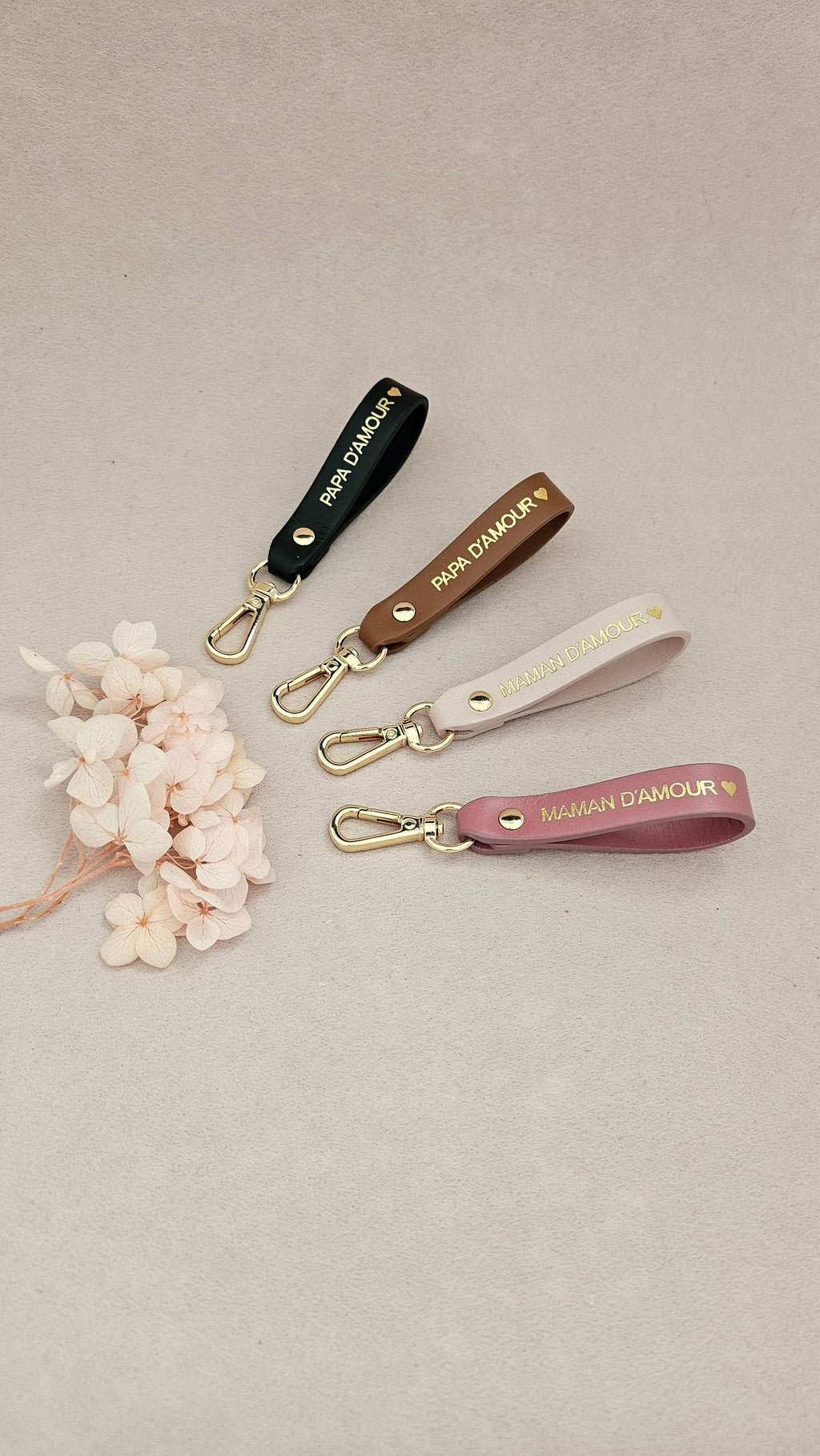 Lederband, Papa, Mama voller Liebe: Fuxia