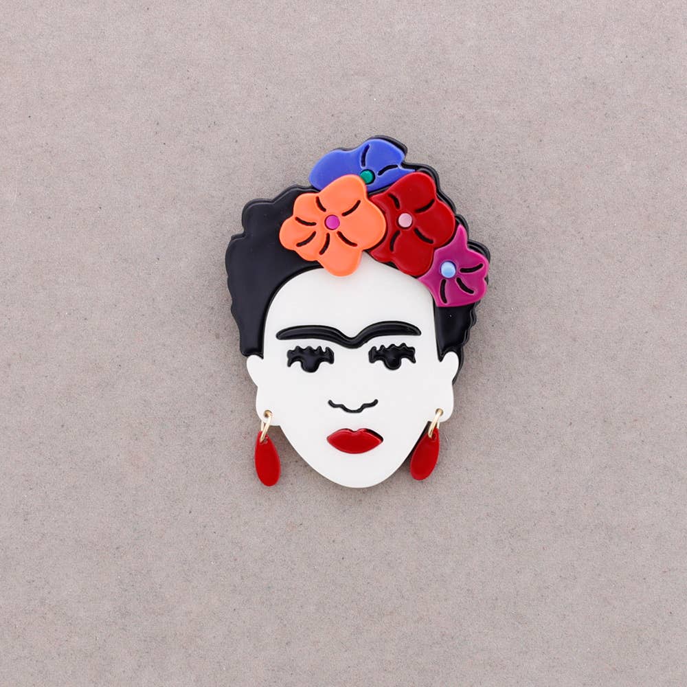 Frida-Brosche aus Harz: Combinado 5