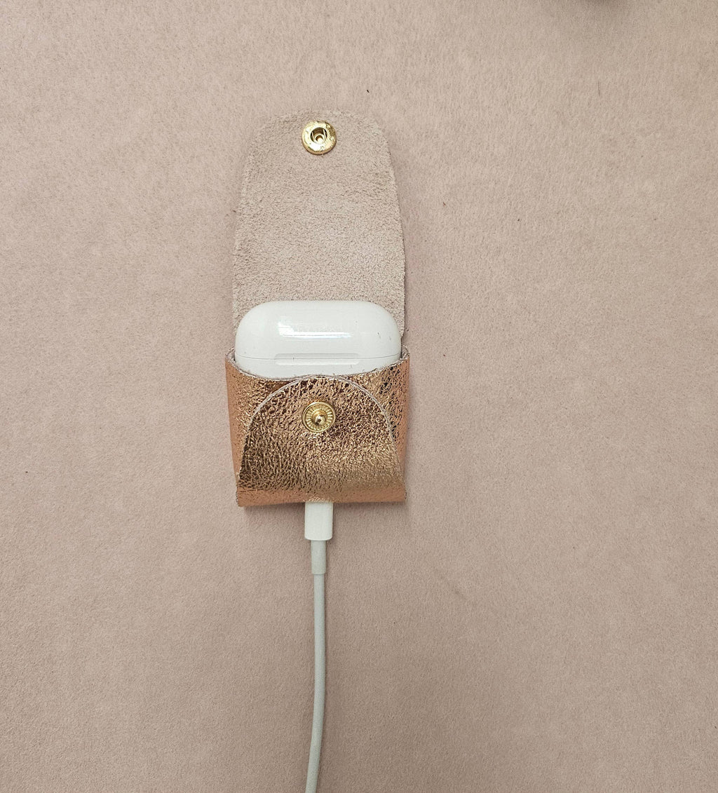 Leder-Kopfhörerhalter, Taschenanhänger: Mit Schnur / Canard