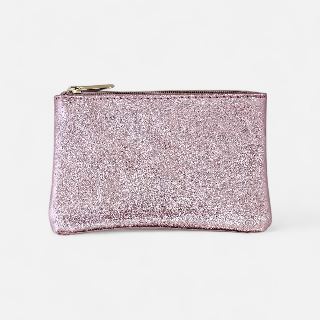 Leder-Pochette - L: Rasen