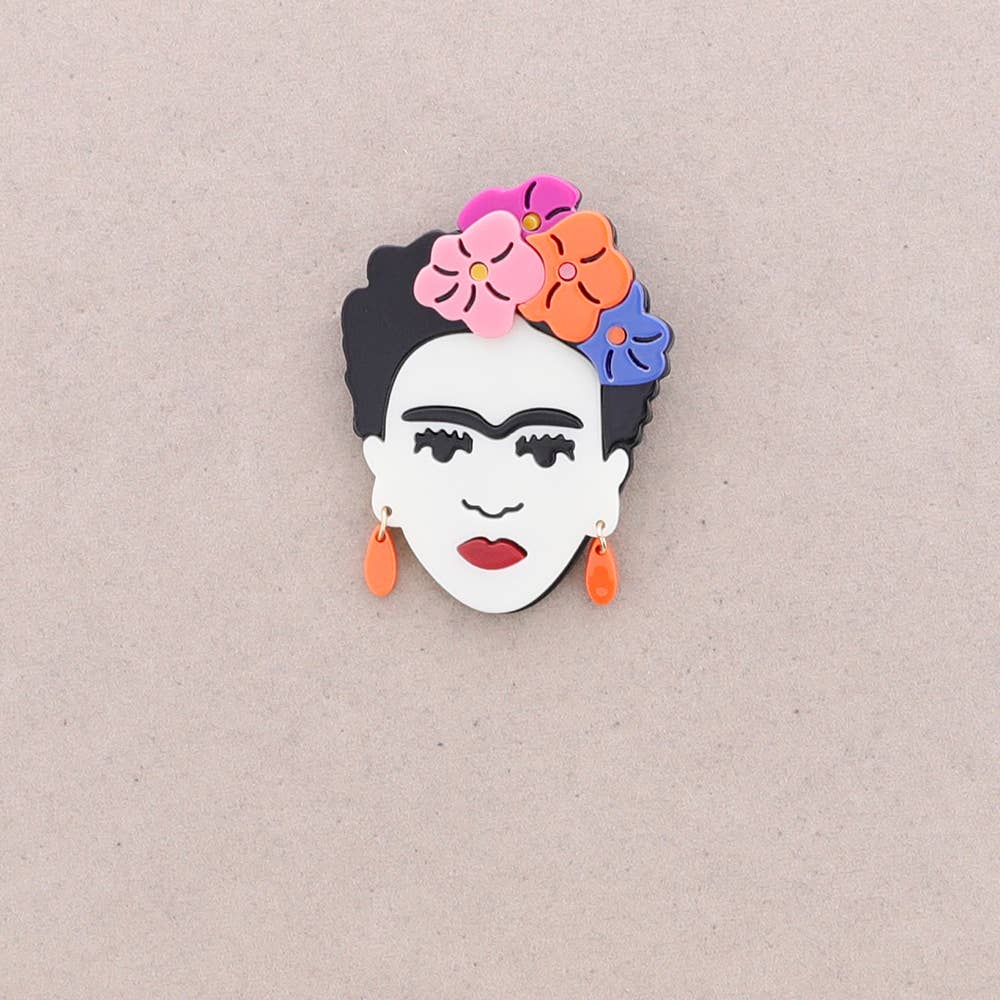 Frida-Brosche aus Harz: Combinado 5