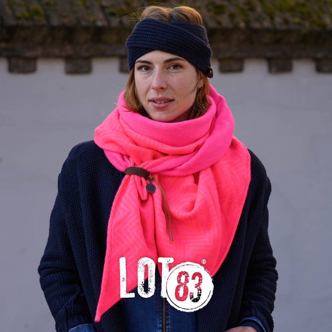 Dreieckstuch Saar in Fuchsia