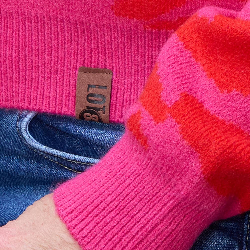 Cardigan Guusje Rot-Pink