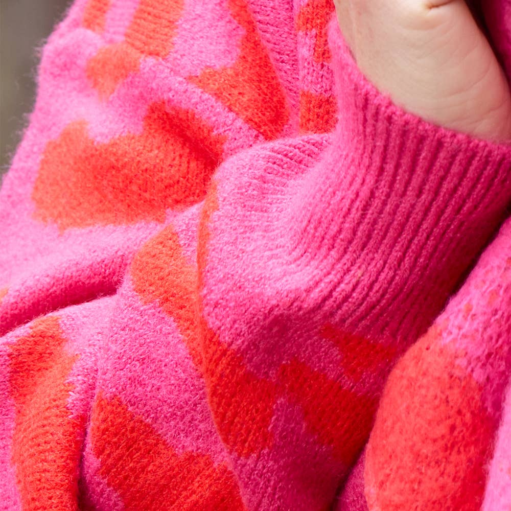 Cardigan Guusje Rot-Pink