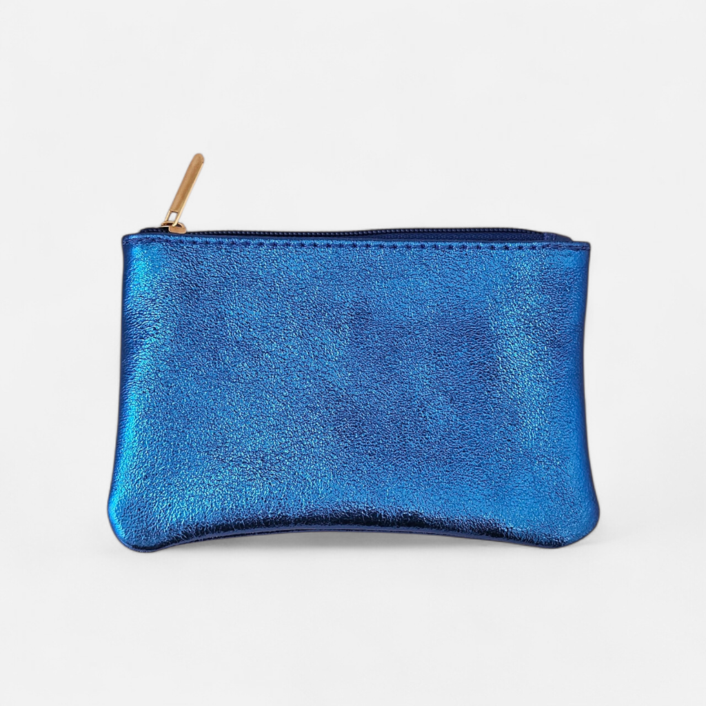 Leder-Pochette - L: Rasen