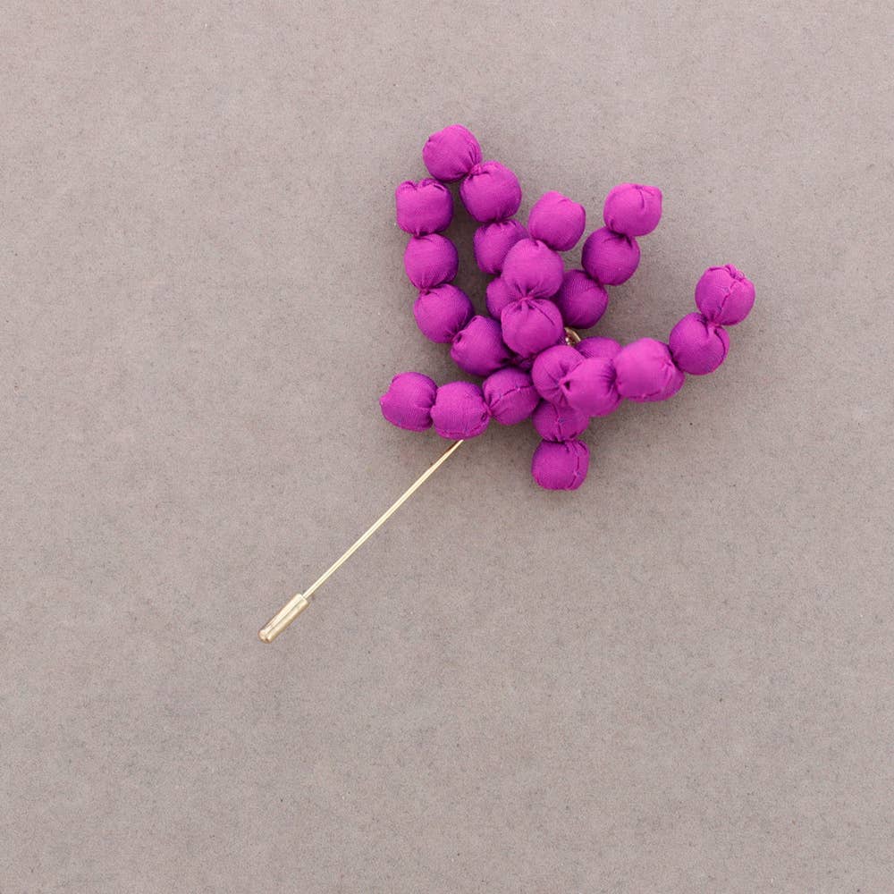 Blumen-Nadelbrosche mit beschichteten Kugeln: Bougainvillea
