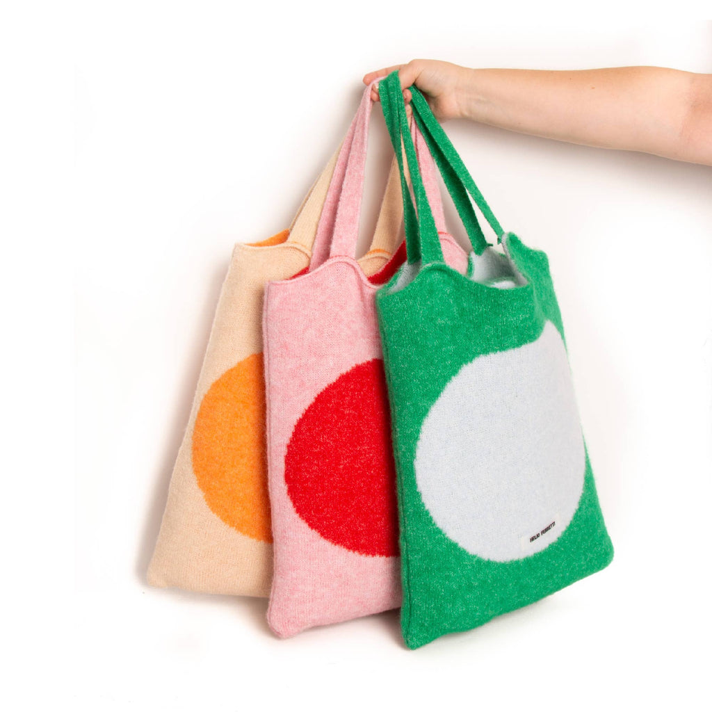 Schal und Tasche - RosaRot - Helio Ferretti