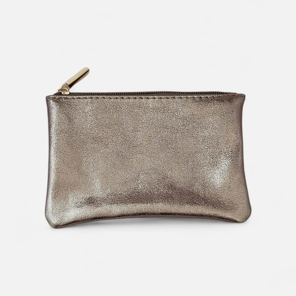 Leder-Pochette - L: Rasen