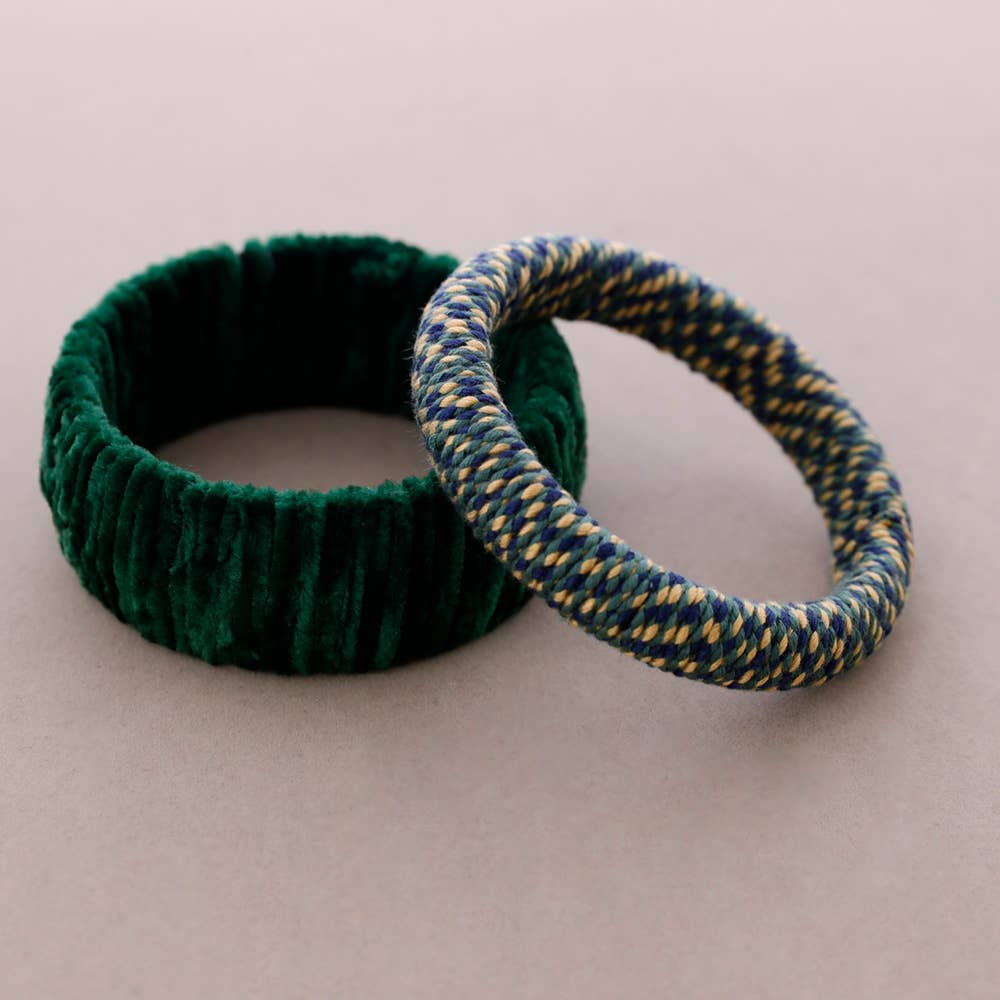 Set: Gefüttertes Samtarmband: Combinado 7