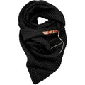 Dreieckiger Strickschal Lot Black