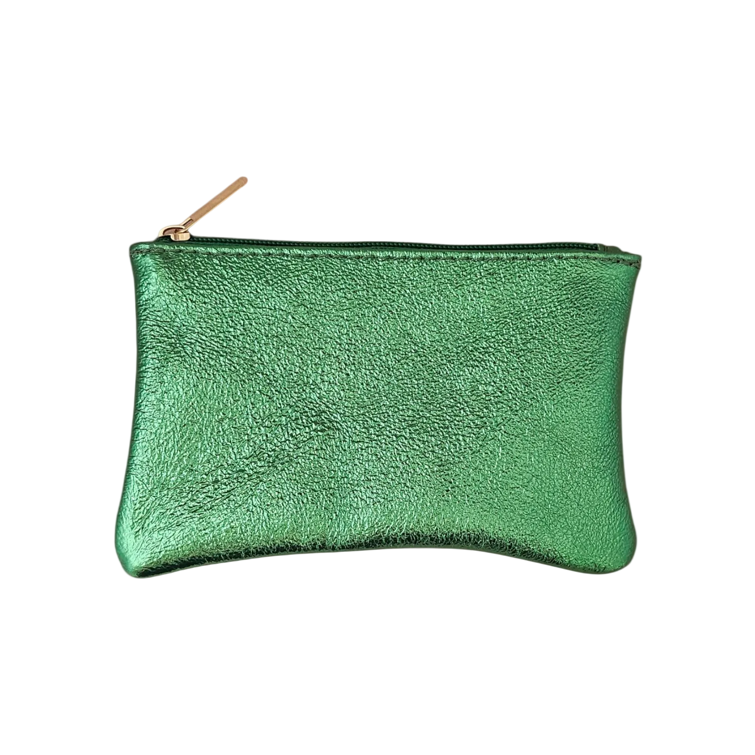 Leder-Pochette - L: Rasen